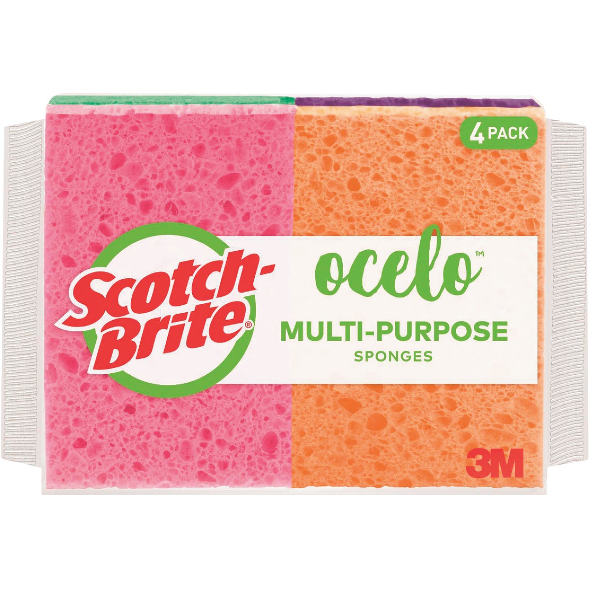 Scotch-Brite O-Cel-O 4.75 In. x 3 In. StayFresh Sponge (4-Count)