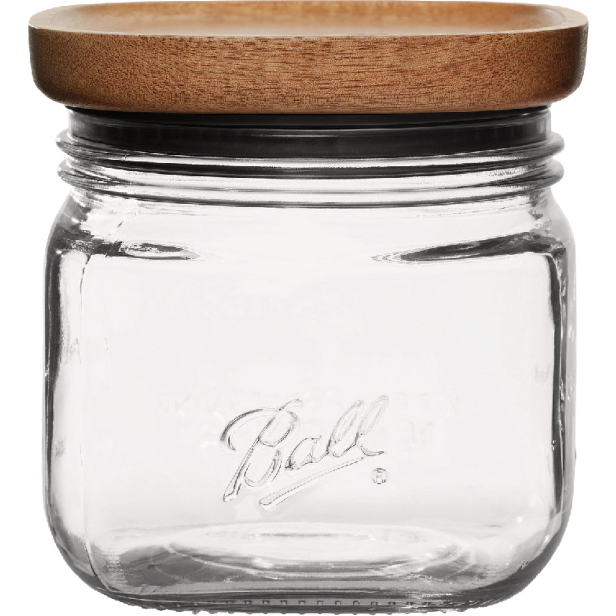 Ball 4 Cup Stack & Store Jar with Wooden Lid
