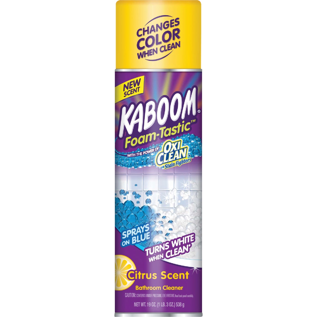 Kaboom Foam-Tastic 19 Oz. Citrus Scent Bathroom Cleaner with OxiClean