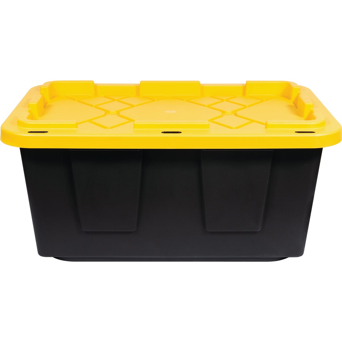 Greenmade 17 Gal. Black/Yellow Pro Box Storage Tote