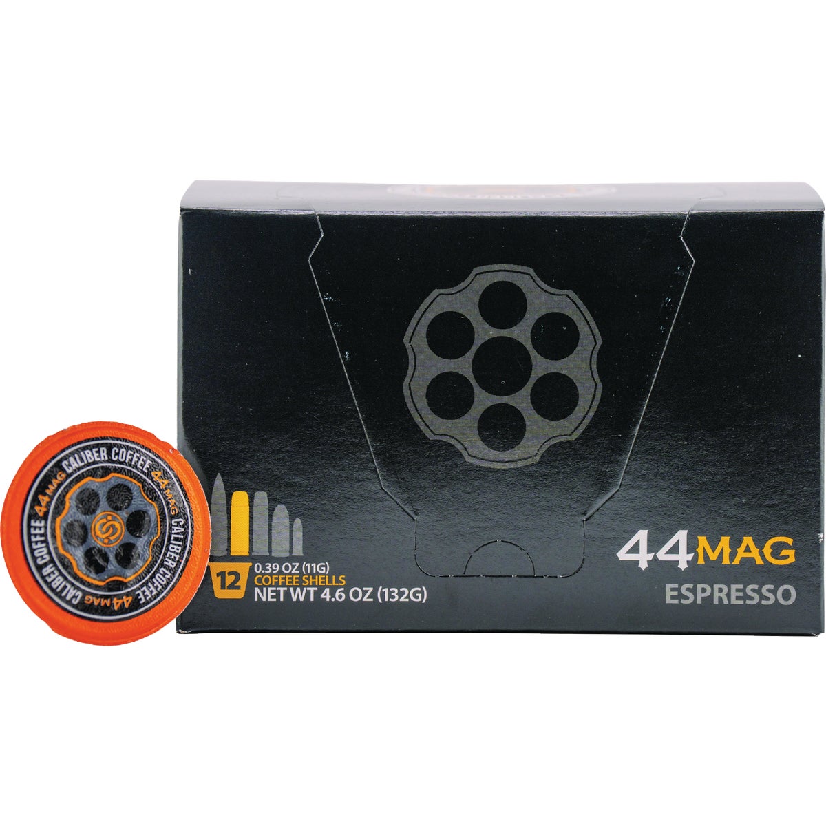 Caliber Coffee .44 Mag Espresso Roast K-Pod (12-Pack)