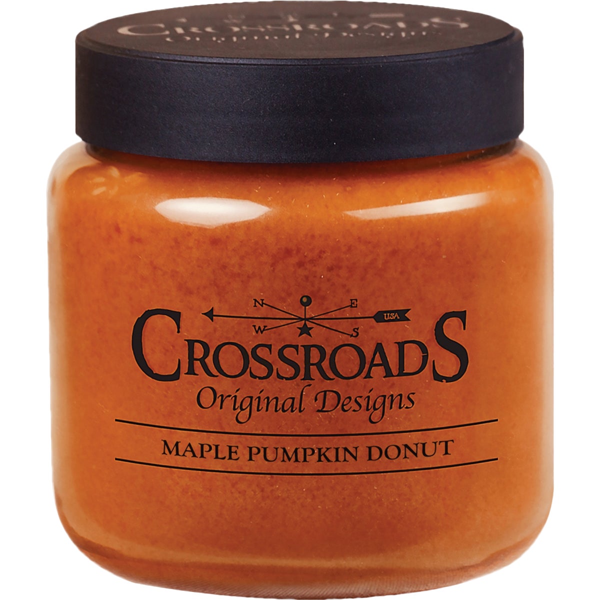 Crossroads Original Designs 16 Oz. Jar Candle, Maple Pumpkin Donut