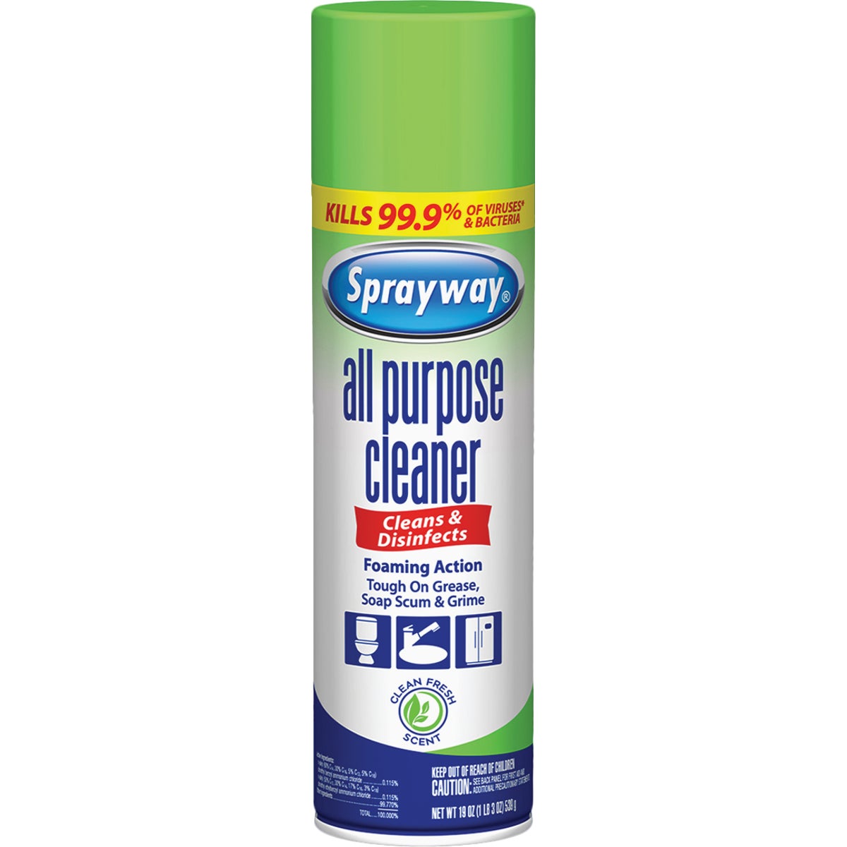 Sprayway 19 Oz. All Purpose Cleaner Disinfecting Spray