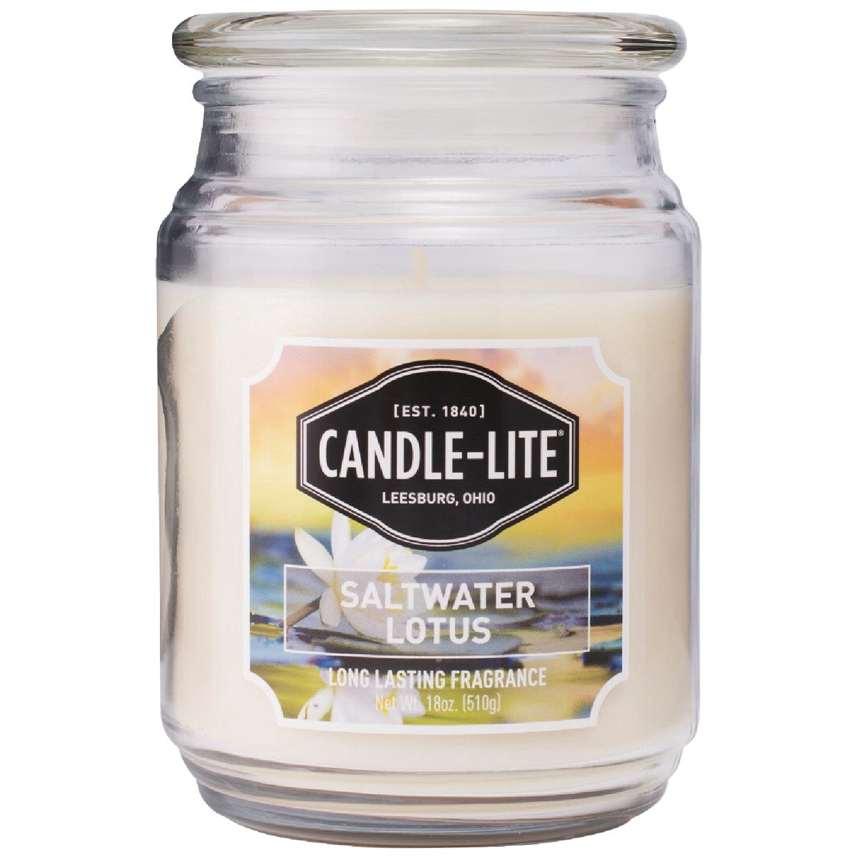 Candle Lite 18 Oz. Everyday Saltwater Lotus Jar Candle