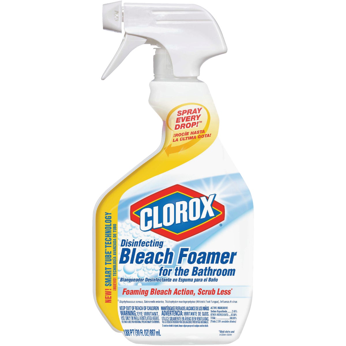 Clorox 30 Oz. Disinfecting Bleach Foamer Bathroom Cleaner
