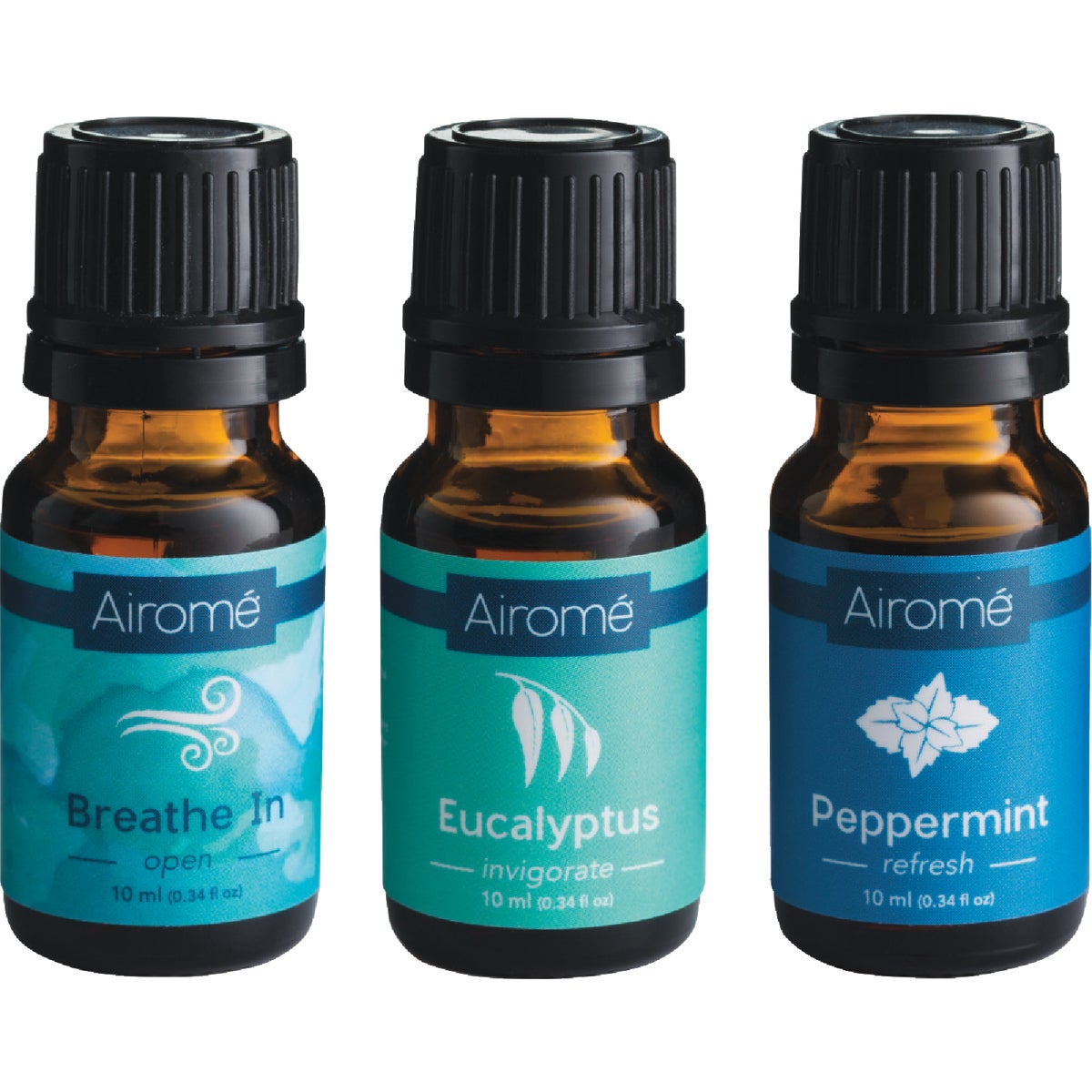 Airome Breathe Clear Eucalyptus/Peppermint/Breathe In Essential Oil (3-Pack)