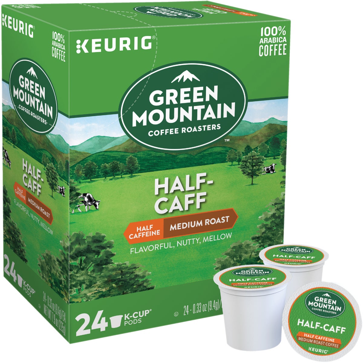 Keurig Green Mountain Coffee Roasters Half-Caff K-Cup (24-Pack)