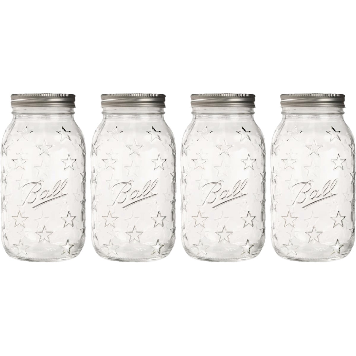 Ball 32 Oz. Limited Edition Americana Regular Mouth Quart Mason Jar (4-Pack)