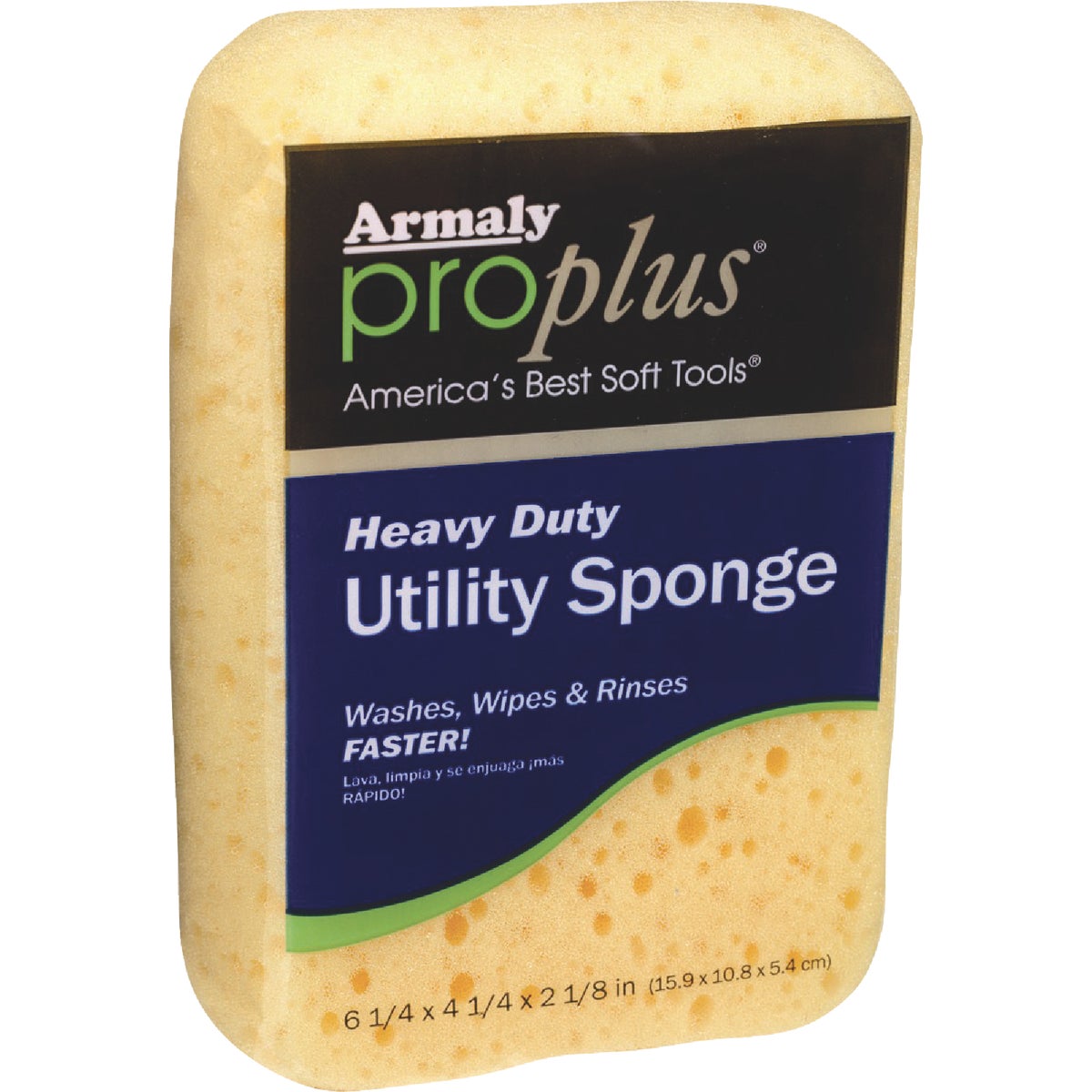 Armaly ProPlus 6.25 In. x 4.25 In. Yellow Heavy Duty Sponge