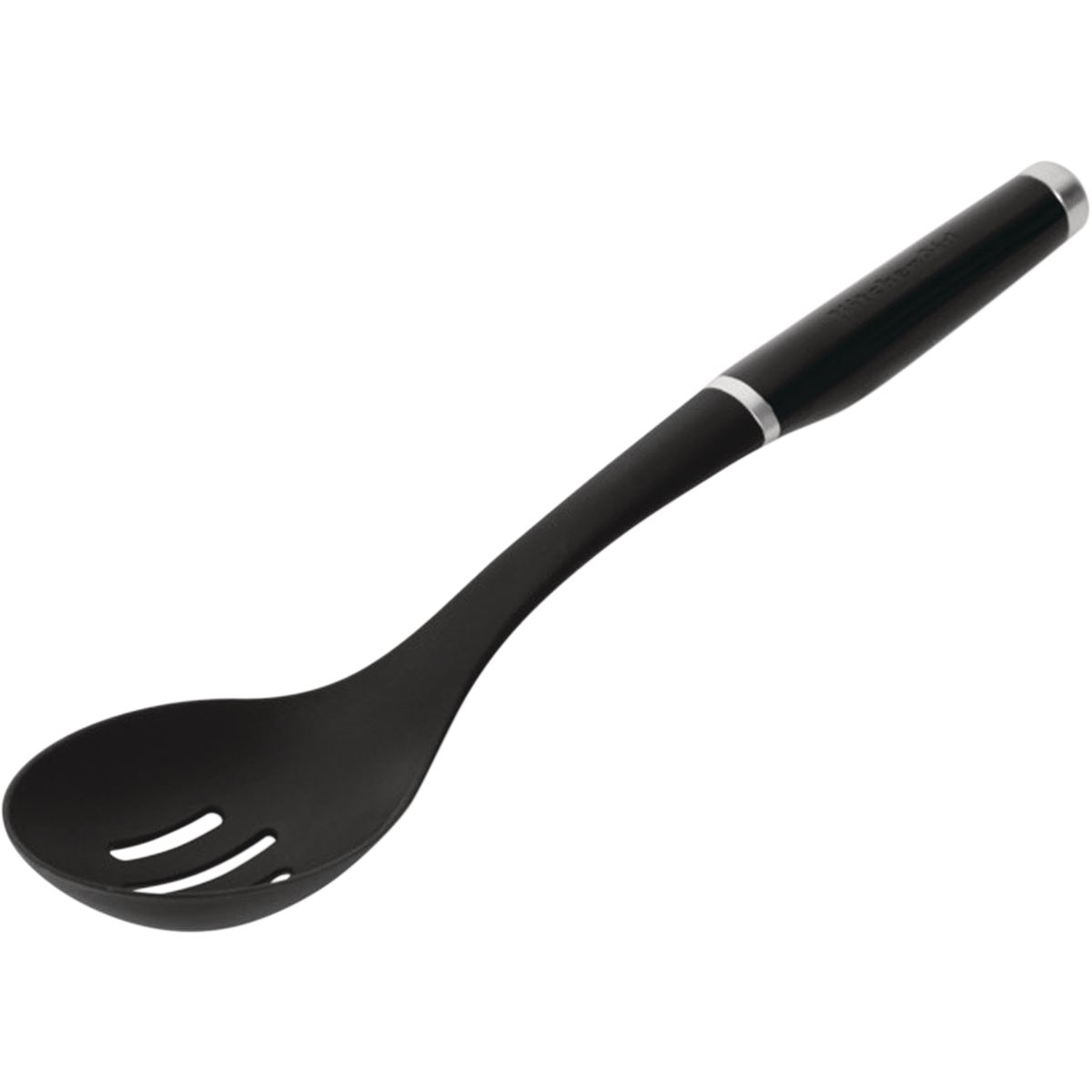 KitchenAid 13 In. Black Nylon Slotted Spoon