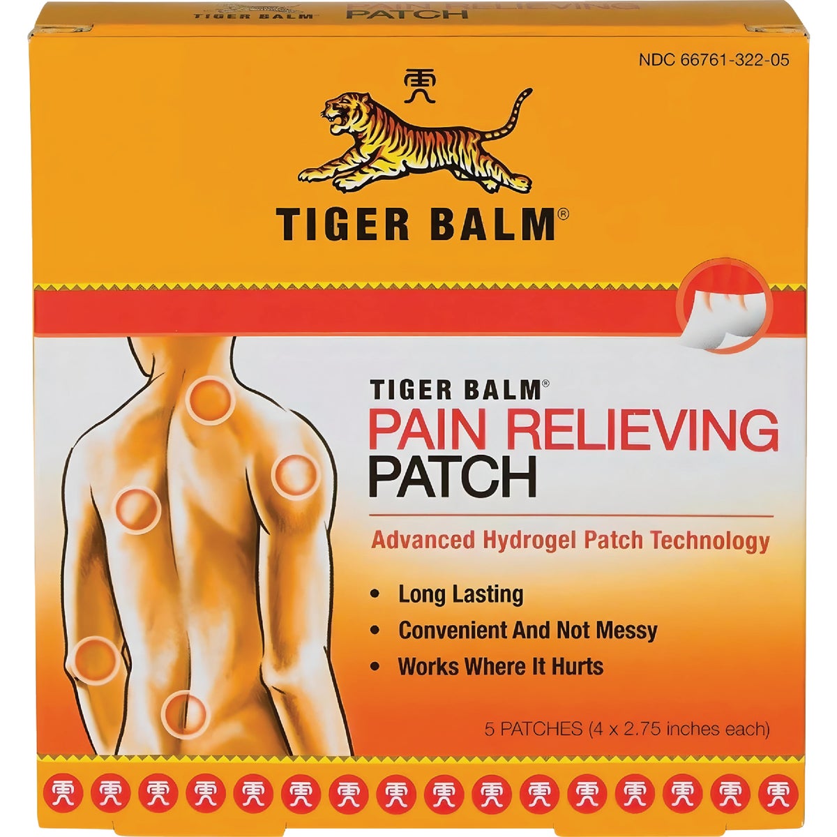 Tiger Balm Large Pain Relieving Patch (4 Count)