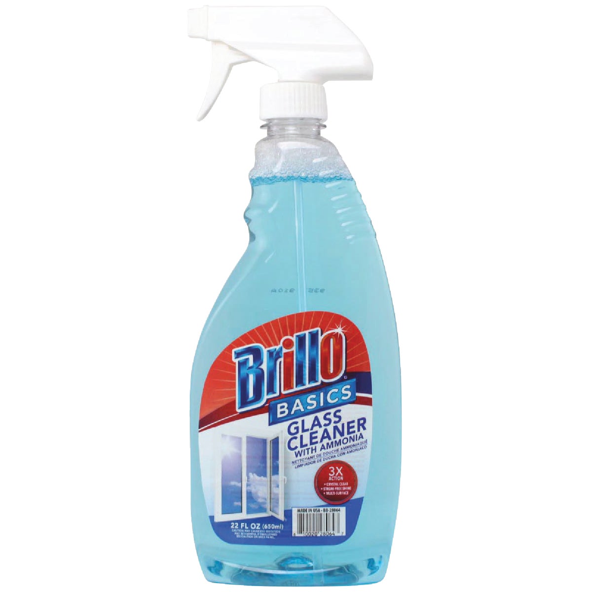 Brillo Basics 22 Oz. Trigger Spray Ammonia Glass & Surface Cleaner