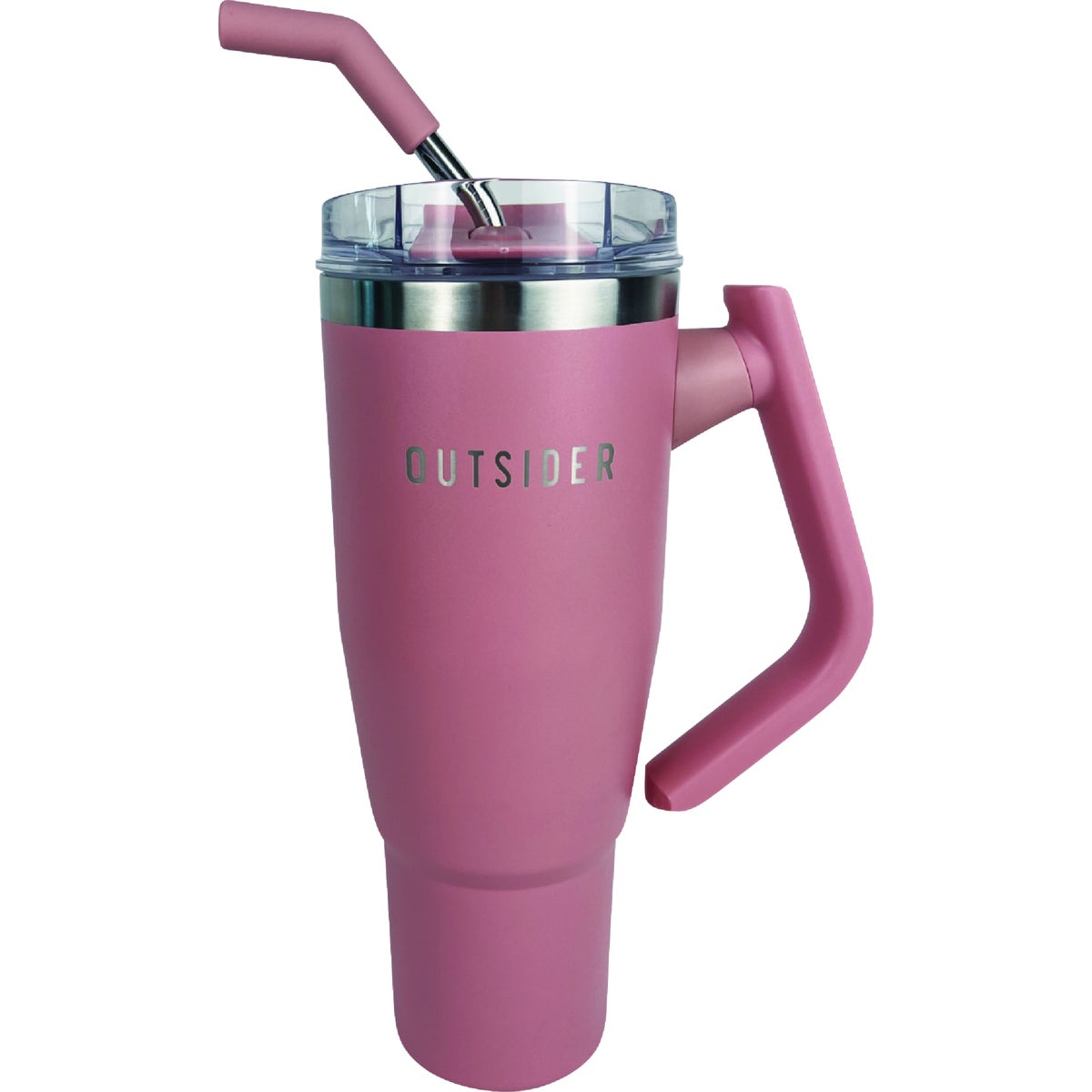 Outsider 40 Oz. Insulated Tumbler with Swivel Handle, Rose Tan