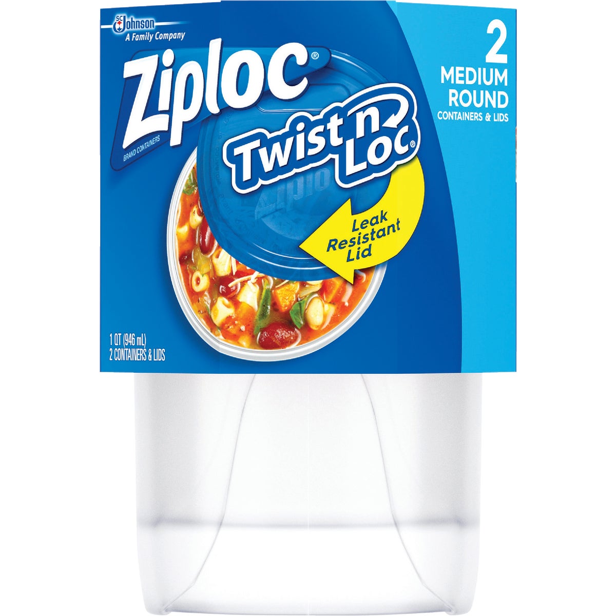 Ziploc Twist ‘n Loc Round Food Storage Container