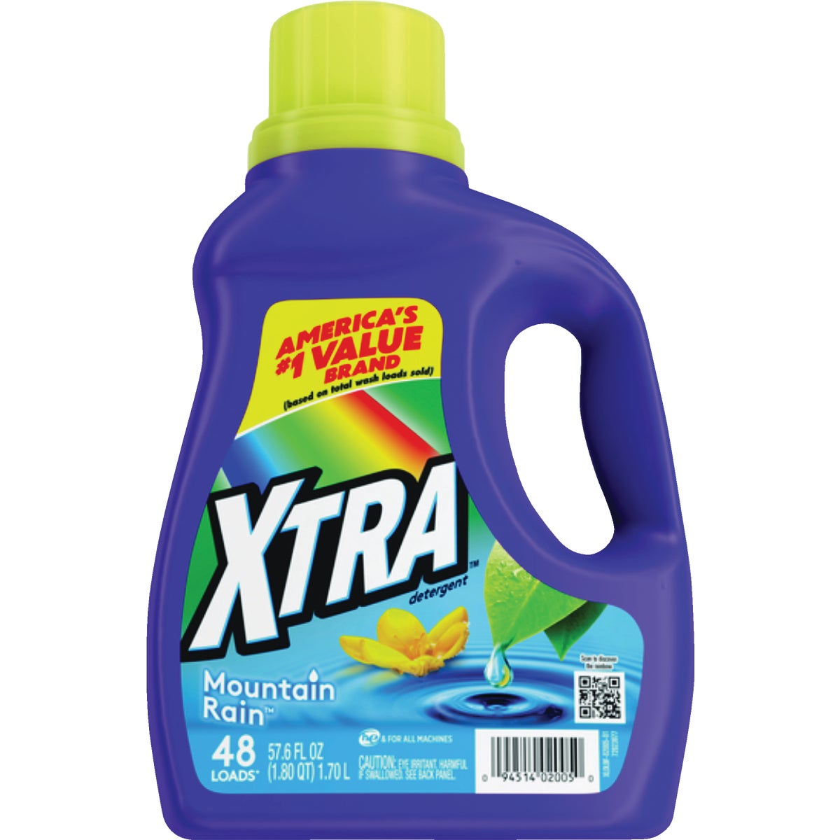 Xtra 57.6 Oz. Mountain Rain Liquid Laundry Detergent