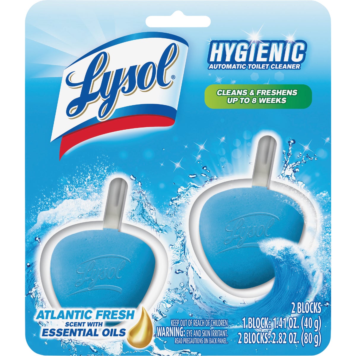 Lysol Atlantic Fresh Scent Complete Clean Automatic Toilet Bowl Cleaner (2-Pack)