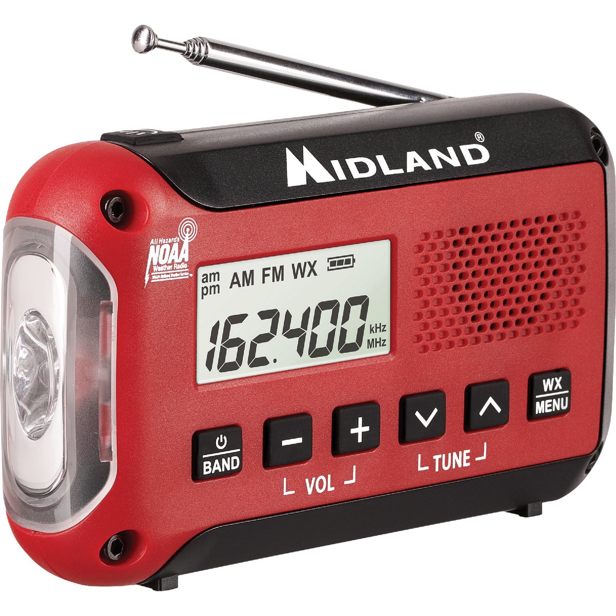 Midland Emergency Alert Weather Radio & Flashlight