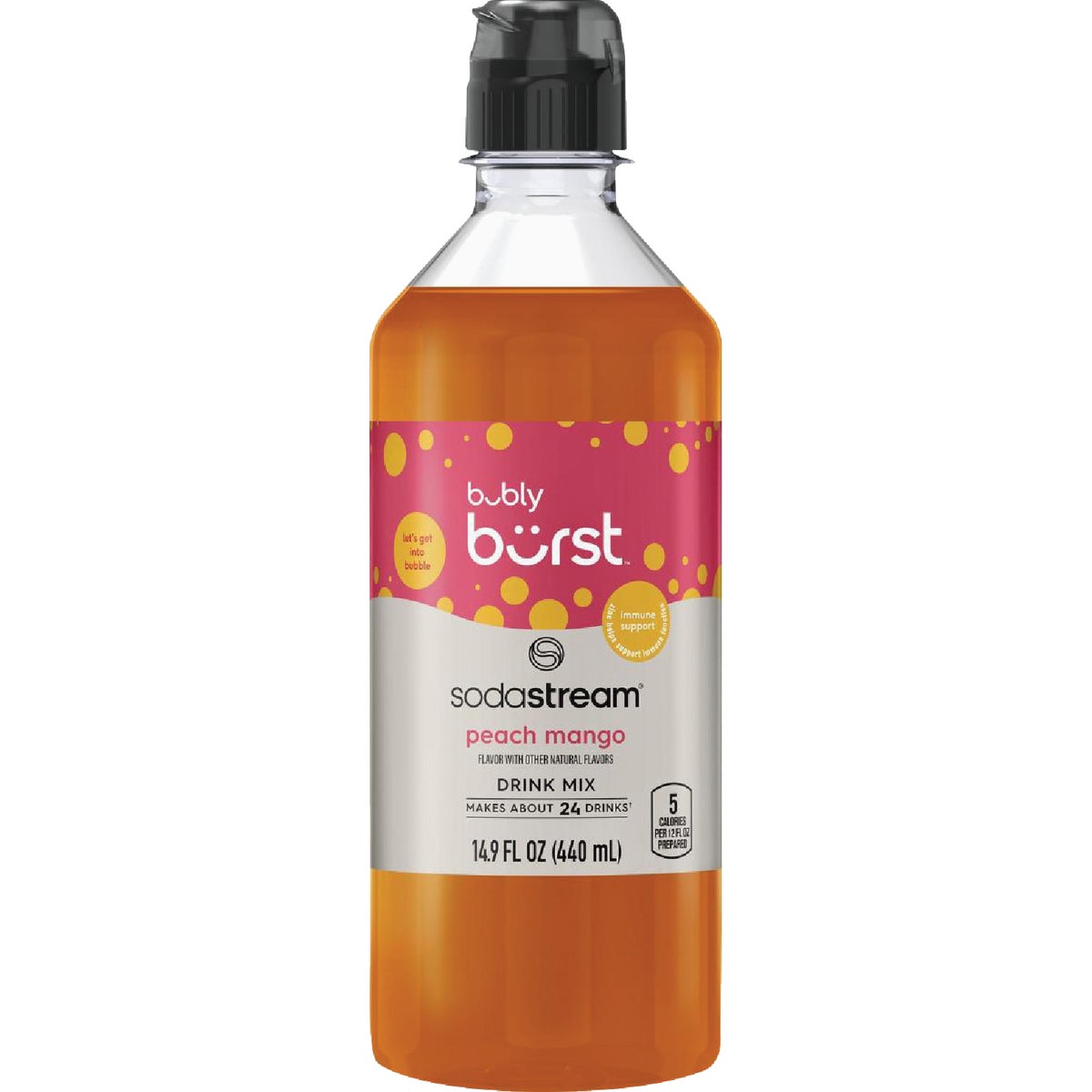 SodaStream 14.9 Oz. Bubly Peach Mango Drink Mix