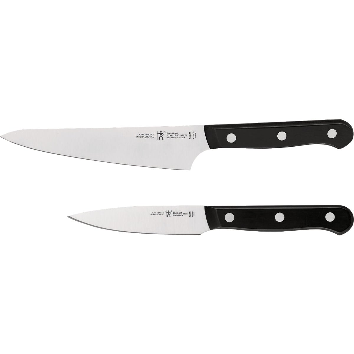 J. A. Henckels International Solution 2-Piece Prep Knife Set with Paring Knife and Prep Knife