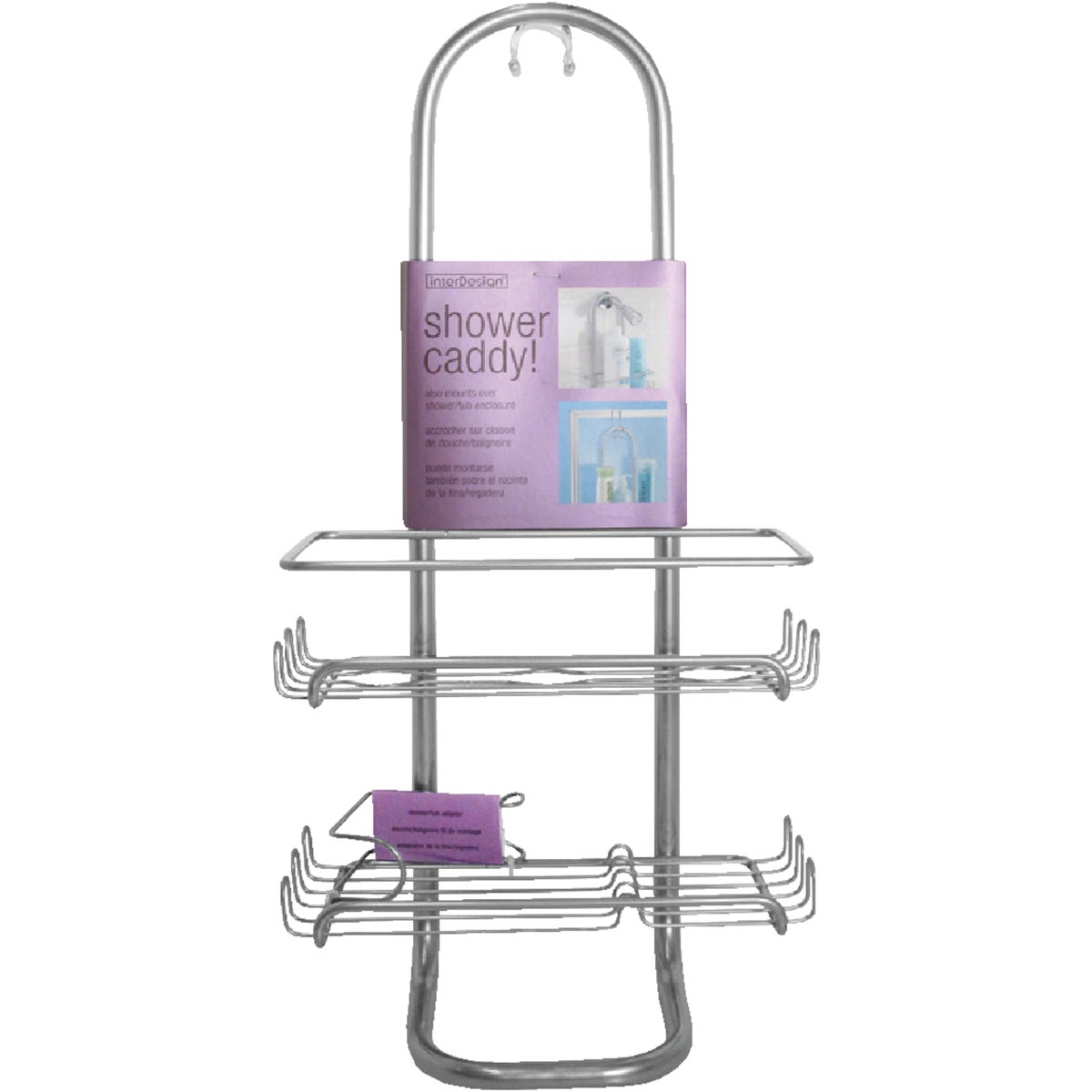 iDesign Classico Silver Shower Caddy