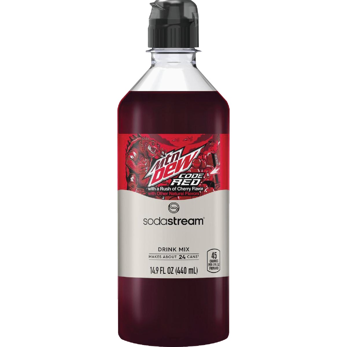 SodaStream 14.9 Oz. MTN Dew Code Red Drink Mix
