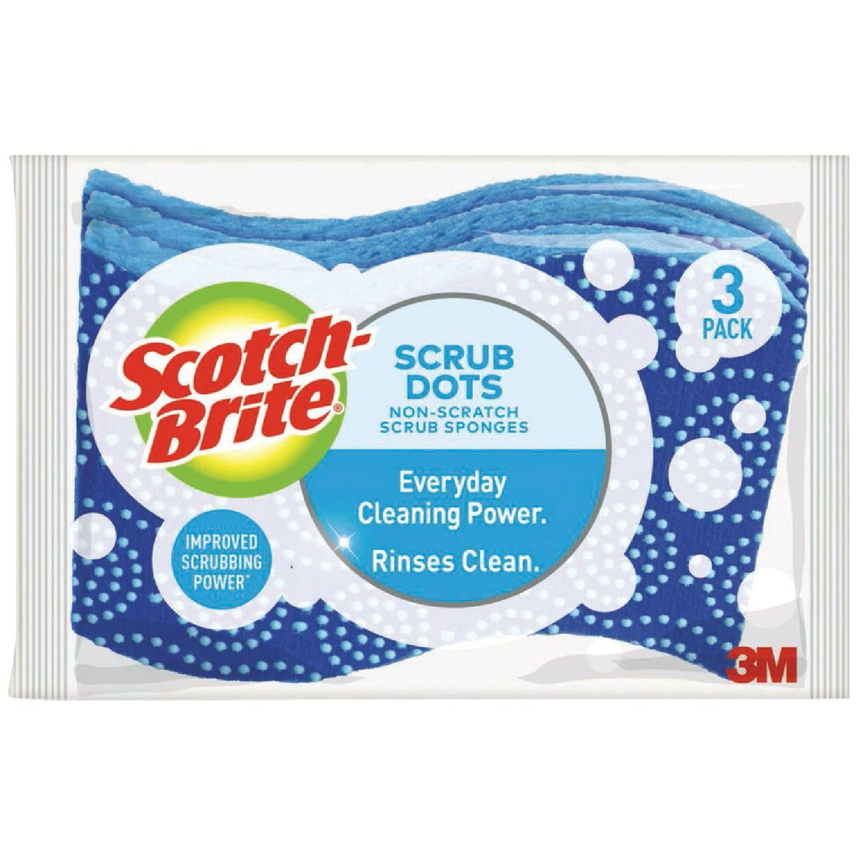 Scotch-Brite Scrub Dots Non-Scratch Scrub Sponge (3-Pack)