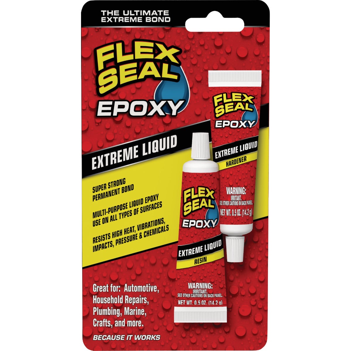 Flex Seal Epoxy 0.5 Oz. Extreme Liquid, Black (2-Pack)
