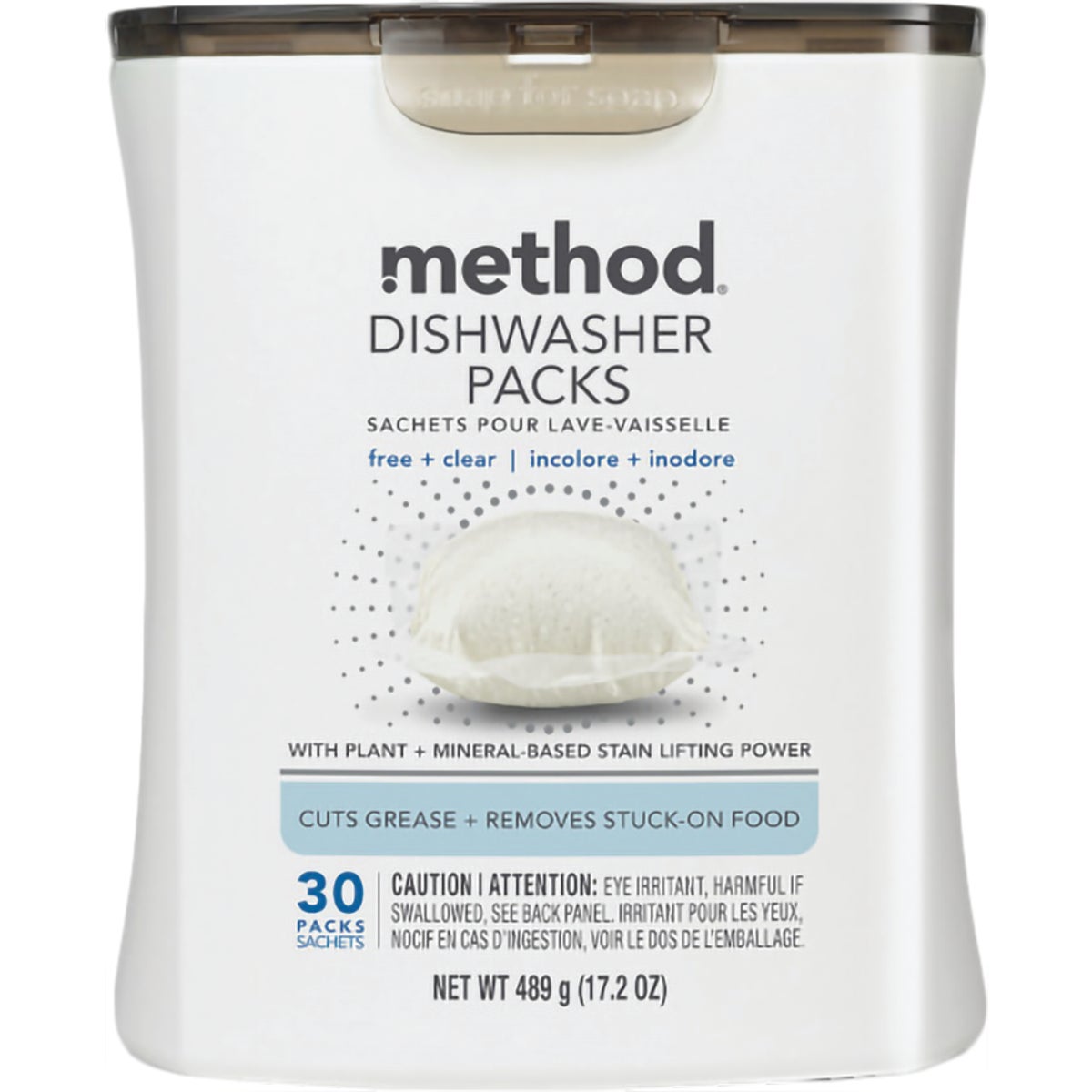 Method PowerDish Free + Clear Dishwasher Detergent (30-Count)