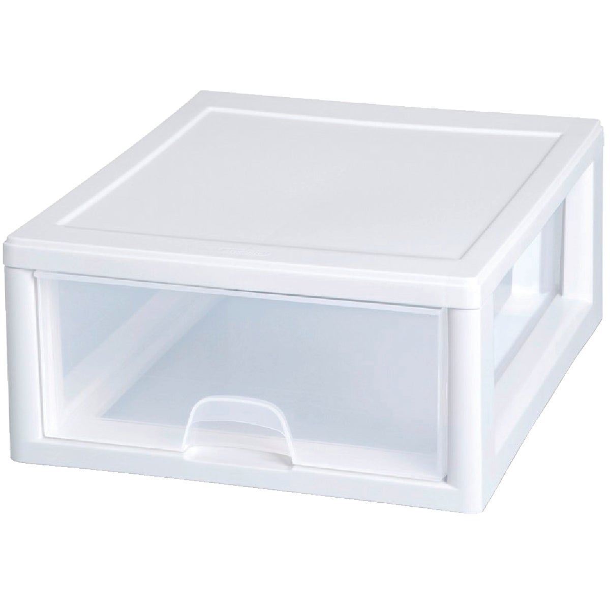 Sterilite 14 In. x 6 In. x 17 In. 16 Quart White Stackable Storage Drawer