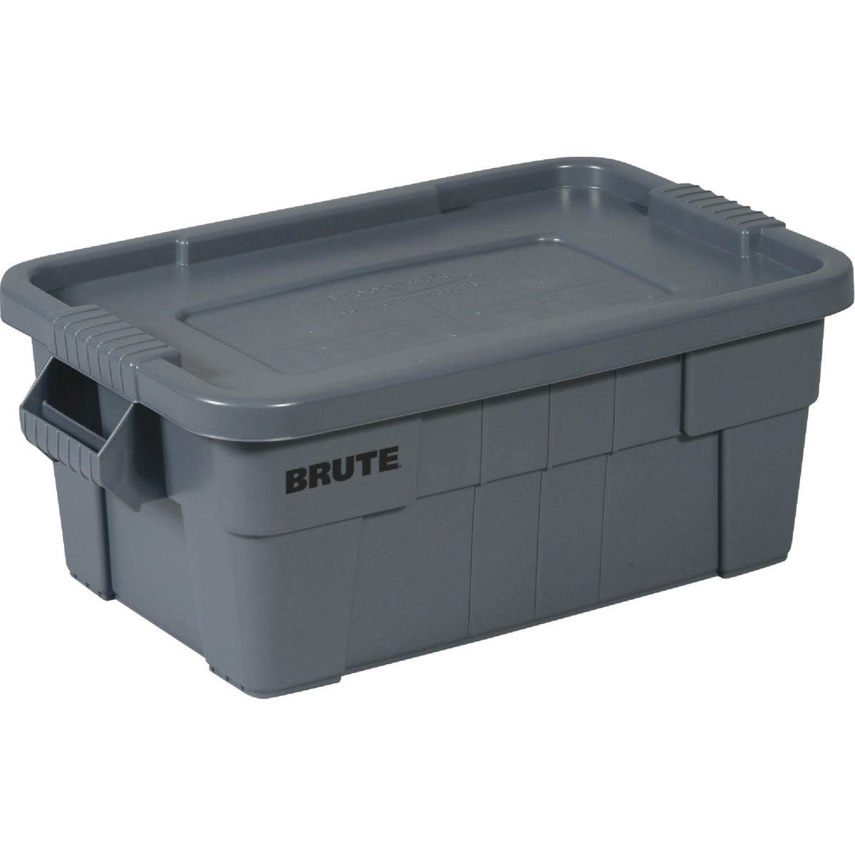 Rubbermaid Commercial Brute 14 Gal. Gray Storage Tote with Lid