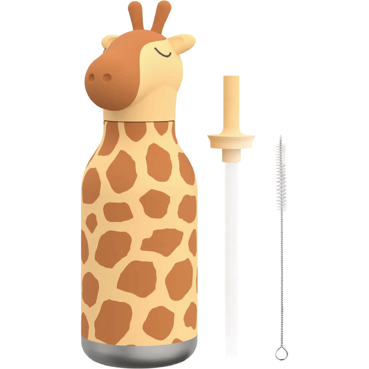 Ad-N-Art 16 Oz. Bestie Animal Insulated Water Bottle, Giraffe Spots