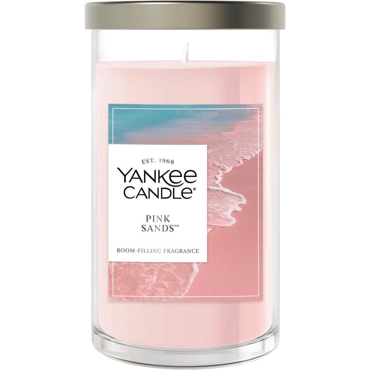 Yankee Candle 14-1/4 Oz. Pink Sands Medium Pillar Candle