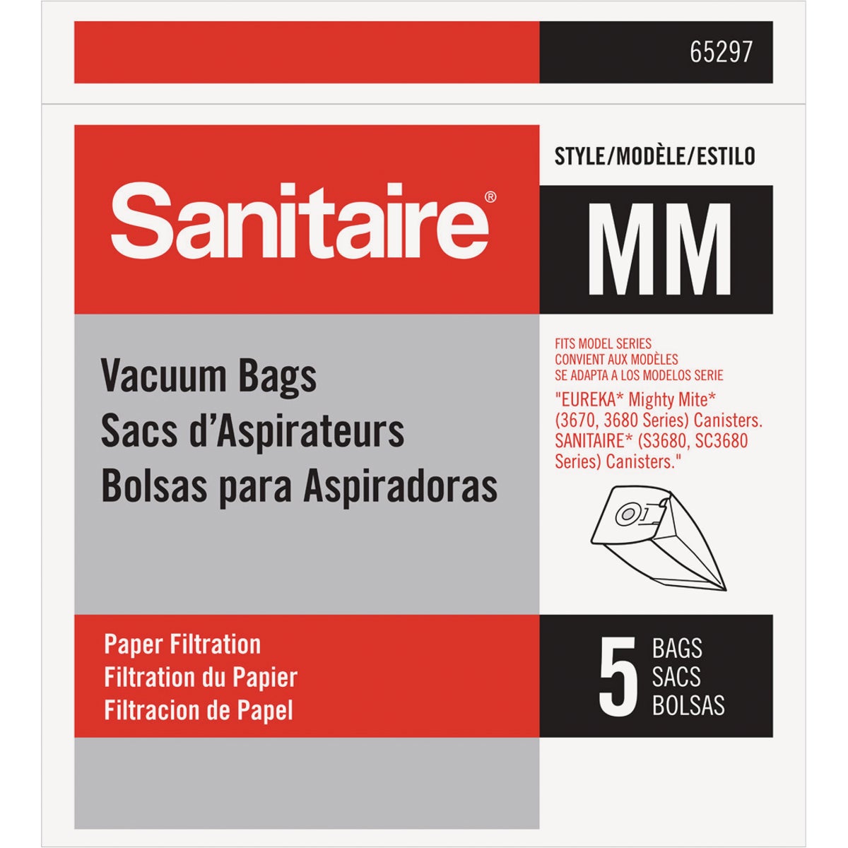 Sanitaire Standard MM Paper Replacement Vacuum Bag (5-Pack)