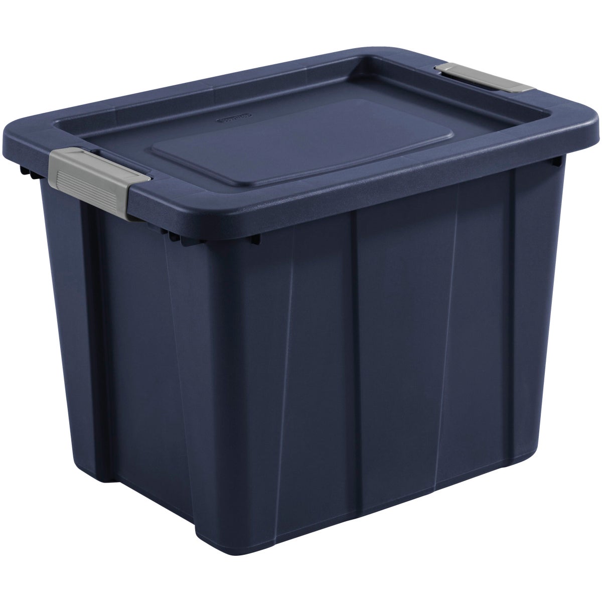 Sterilite Tuff1 18 Gal. Dark Indigo Latching Tote with Titanium Latches