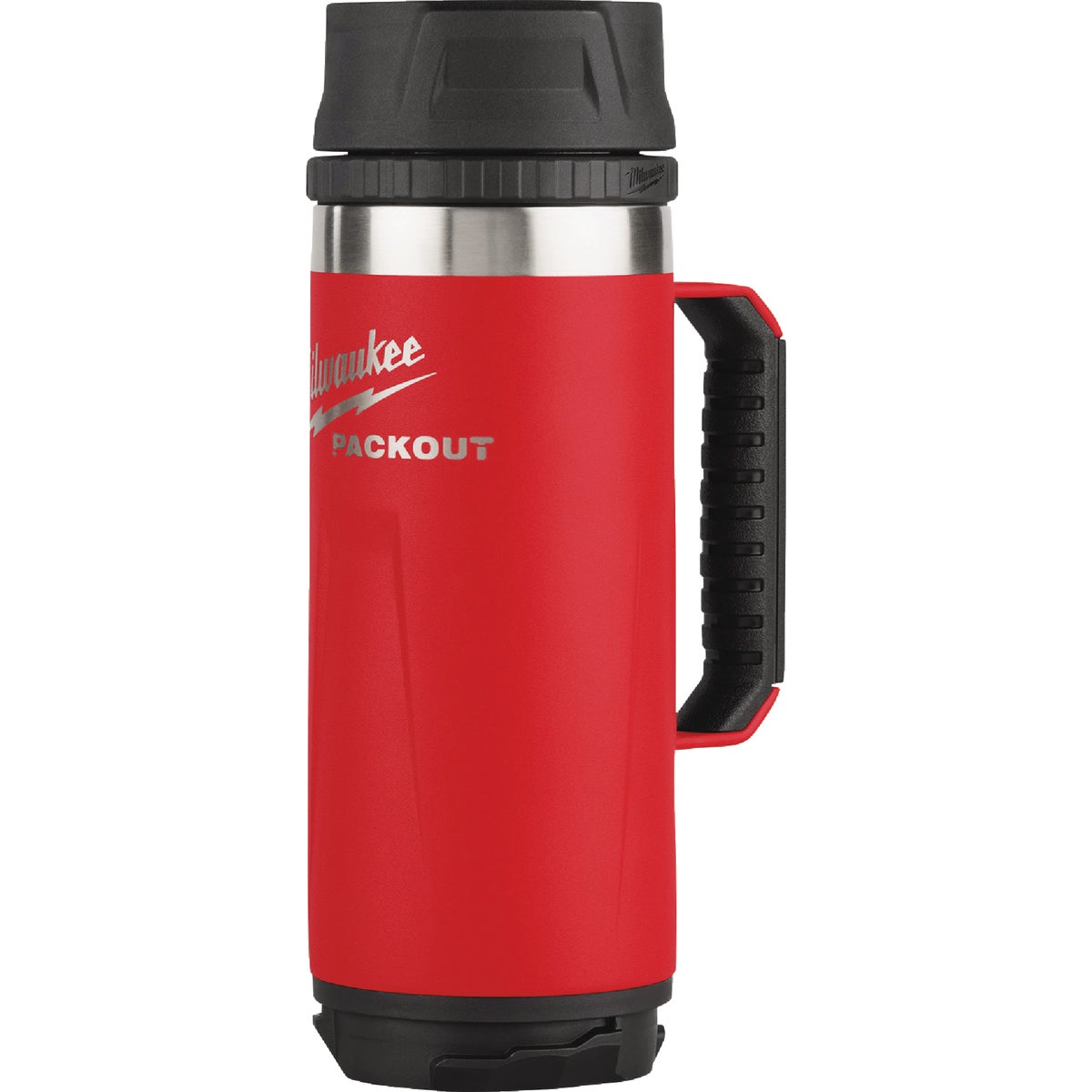 Milwaukee PackOut 18 Oz. Red Insulated Mug with Sip Lid