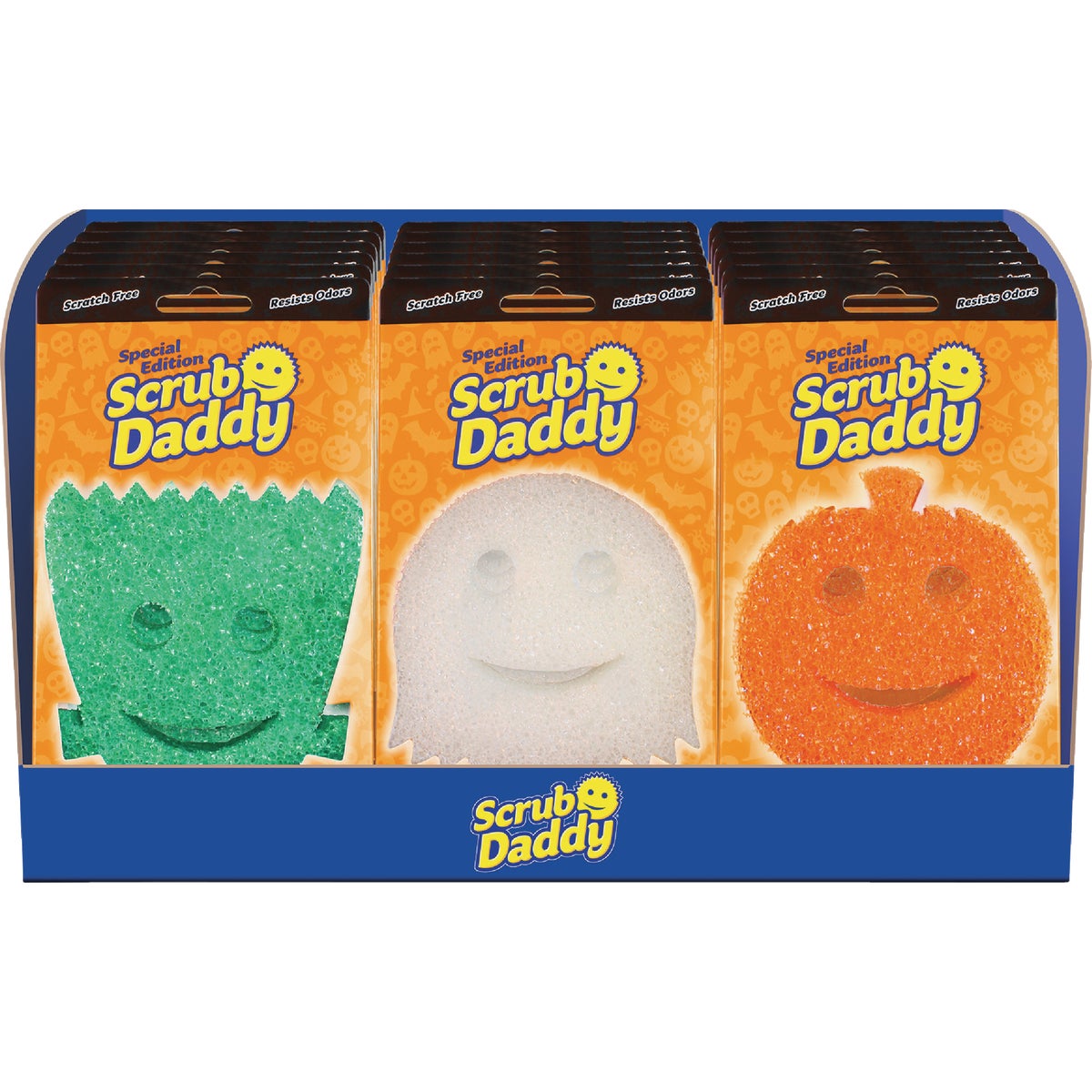 Scrub Daddy Monster, Pumpkin, Ghost Assortment Scrubber (18-Piece)