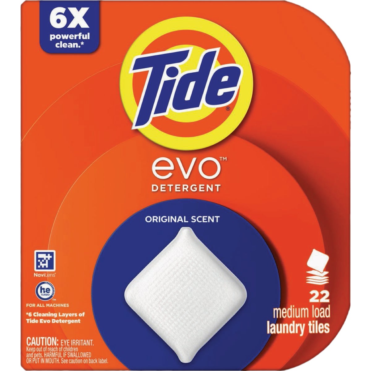 Tide Evo Laundry Detergent Tile, Original Scent (22-Ct.)