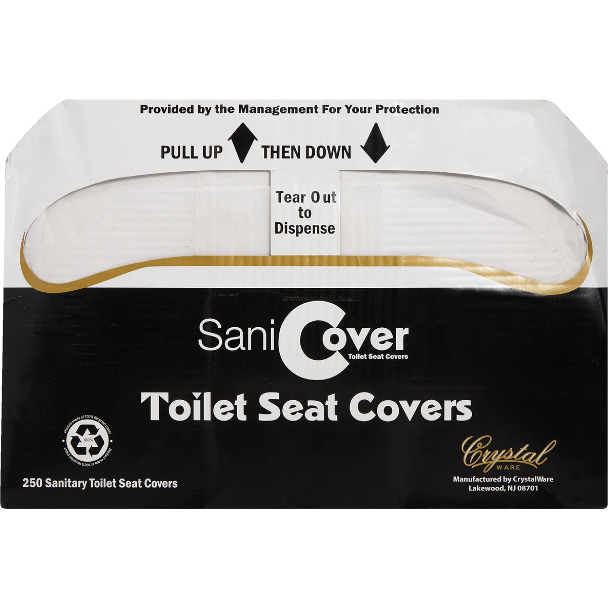 Crystal Ware SaniCover Paper Toilet Seat Cover