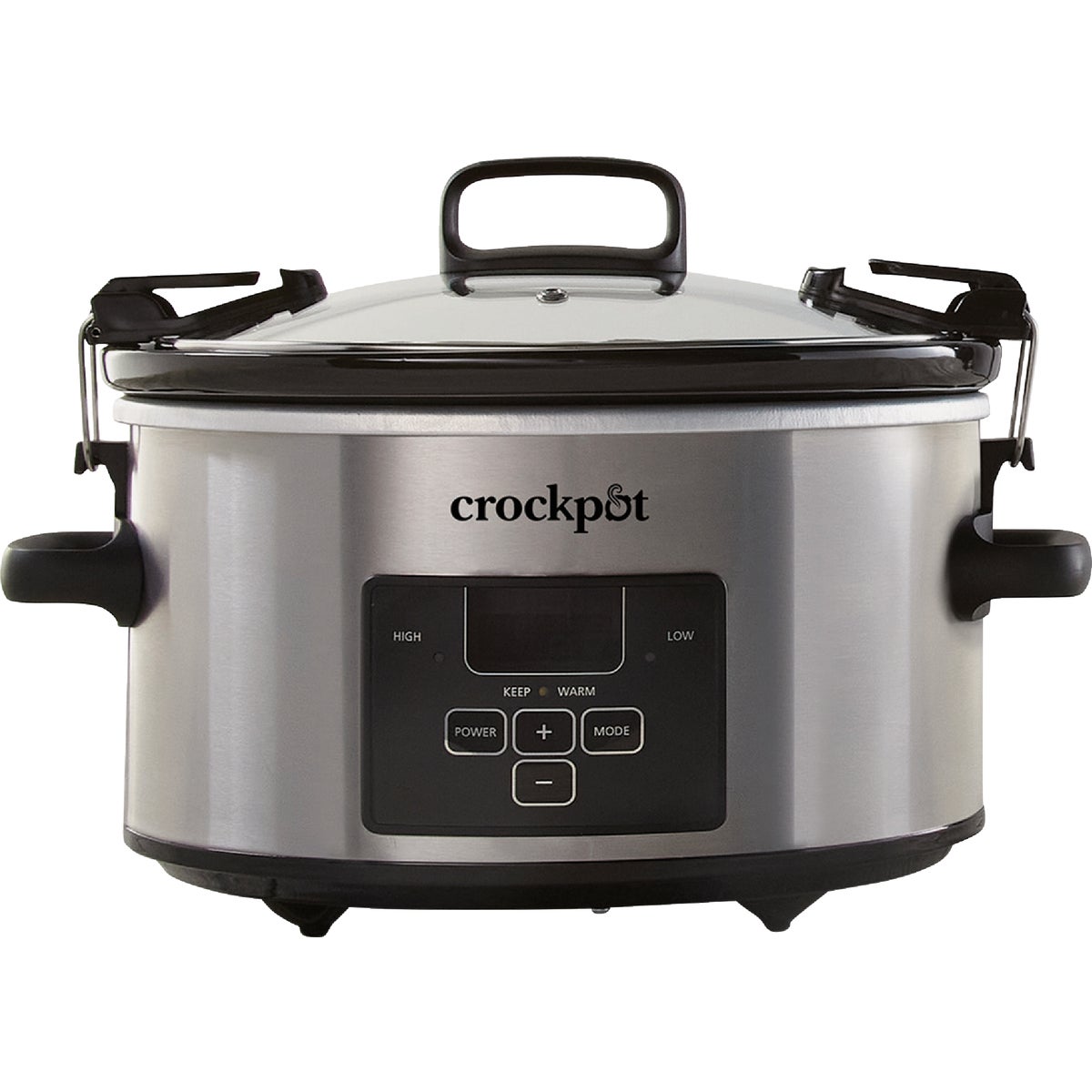 Crockpot 4 Qt. Cook & Carry Stainless Steel Slow Cooker