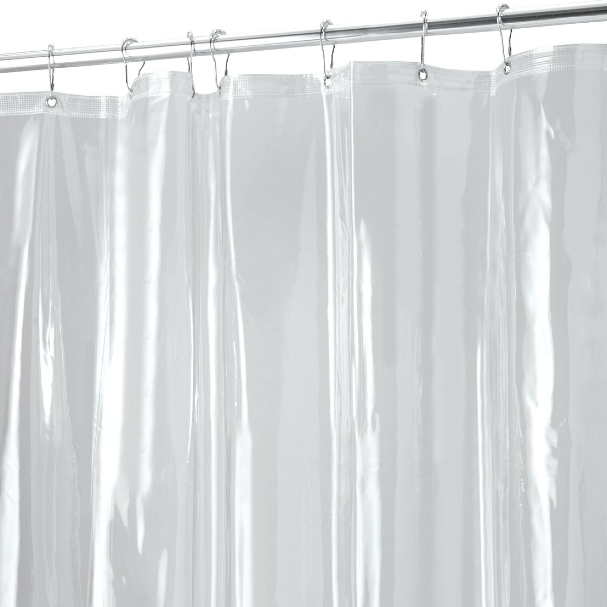 iDesign Antibacterial Vinyl Shower Curtain Liner