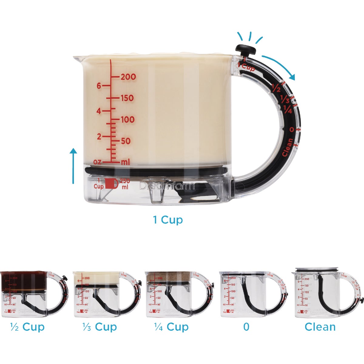 Dreamfarm 1 Cup Upcup Measuring Cup