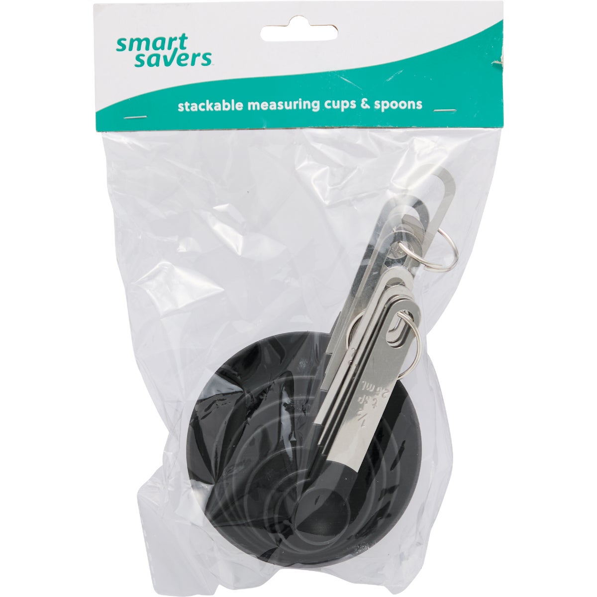 Smart Savers Stainless Steel Stackable Measuring Cup and Spoon Set (8-Piece)