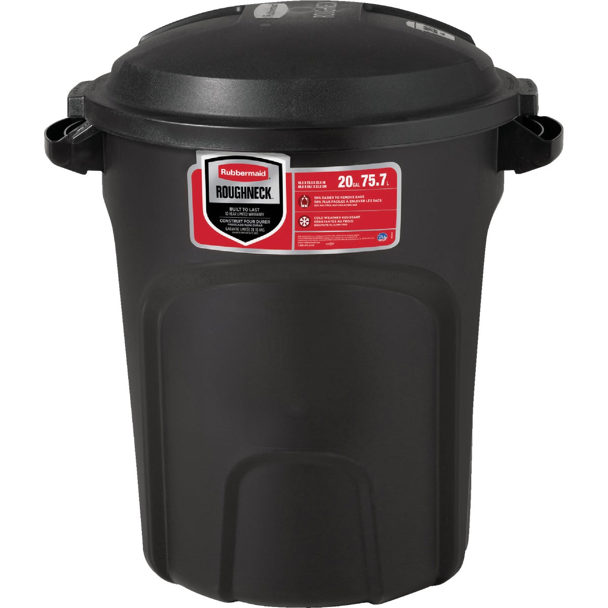 Rubbermaid Snap-Fit Lid Trash Can