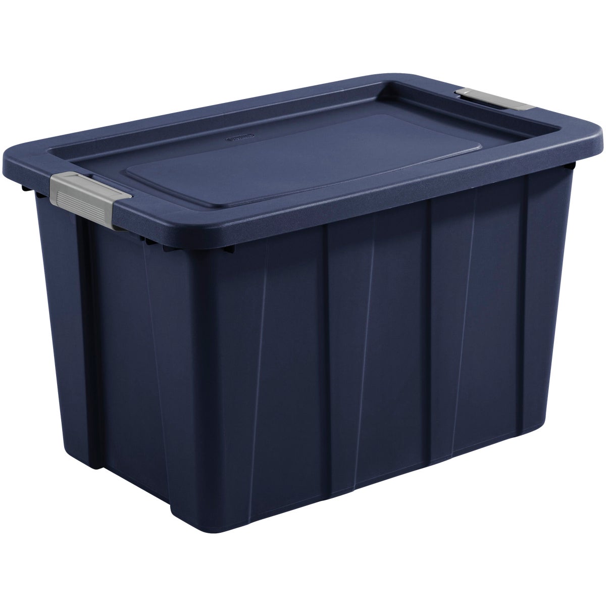 Sterilite Tuff1 30 Gal. Dark Indigo Latching Tote with Titanium Latches