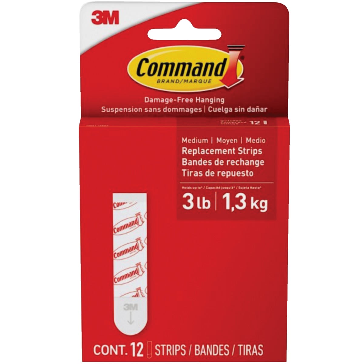 Command Medium Refill Mounting Adhesive Strip