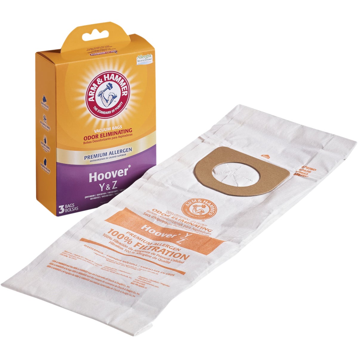 3M Filtrete Hoover Type Y & Z Micro Allergen Vacuum Bag (3-Pack)