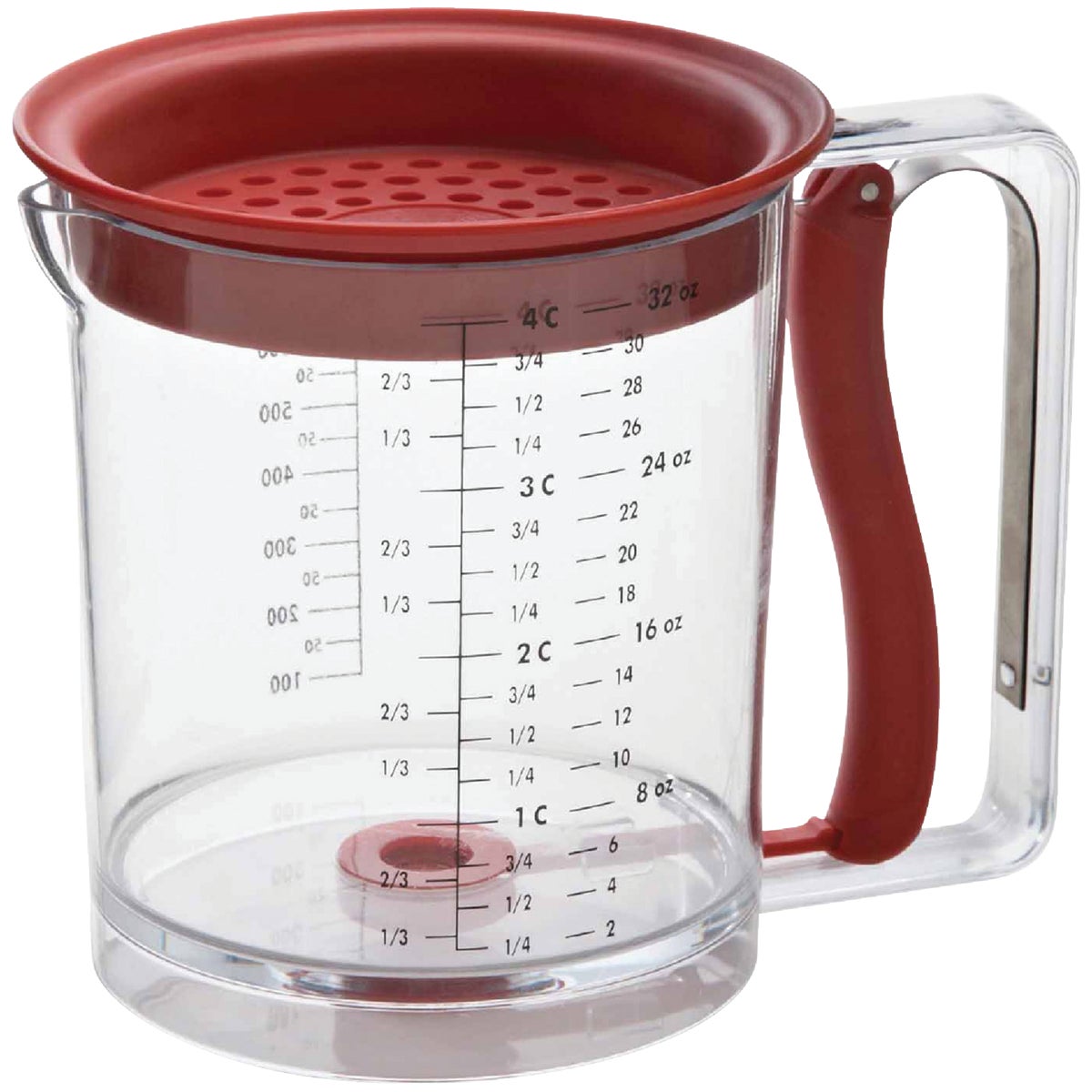 Swing-A-Way 4 Cup Easy Release Grease Separator Measuring Cup