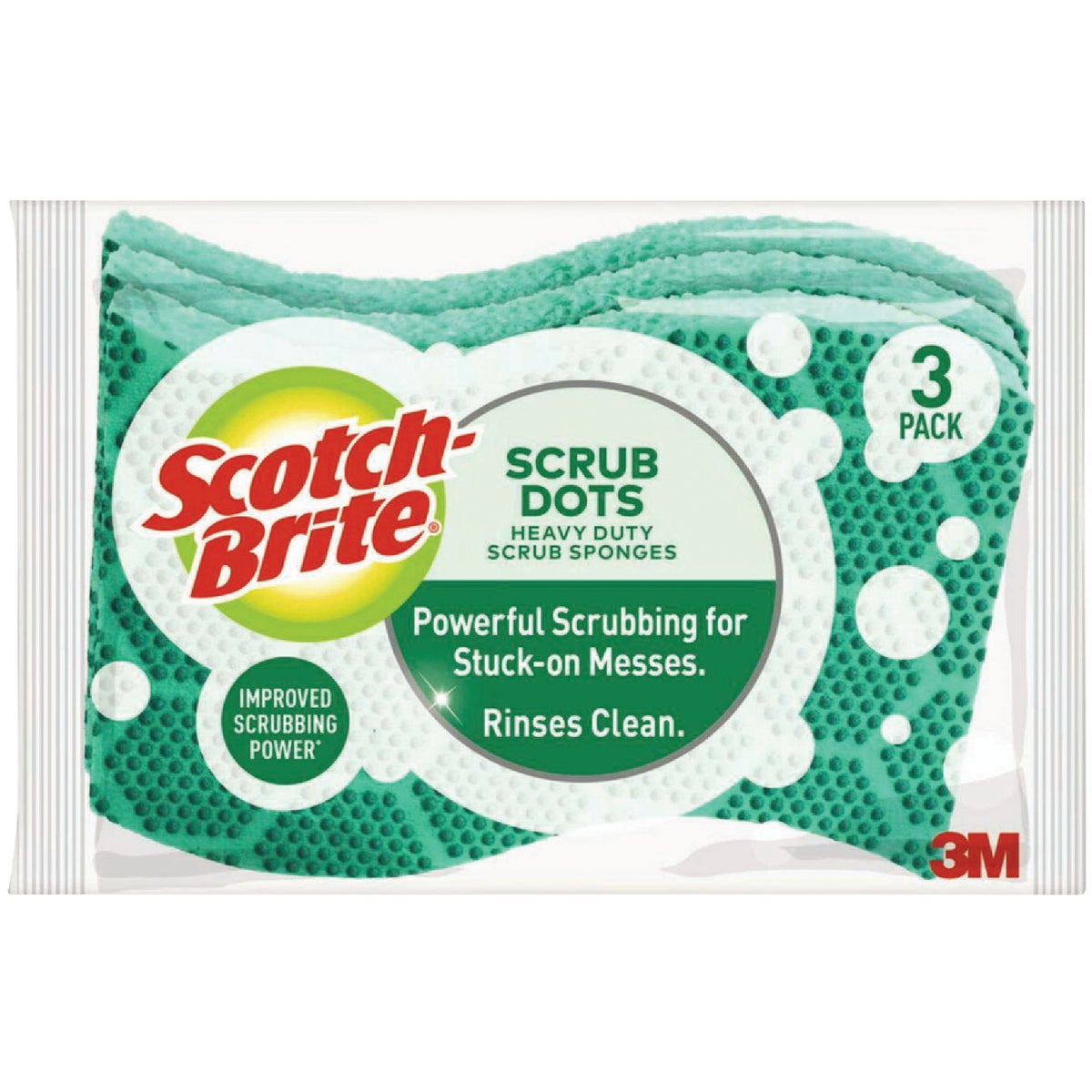 Scotch-Brite Scrub Dots Heavy Duty Scrub Sponge (3-Pack)