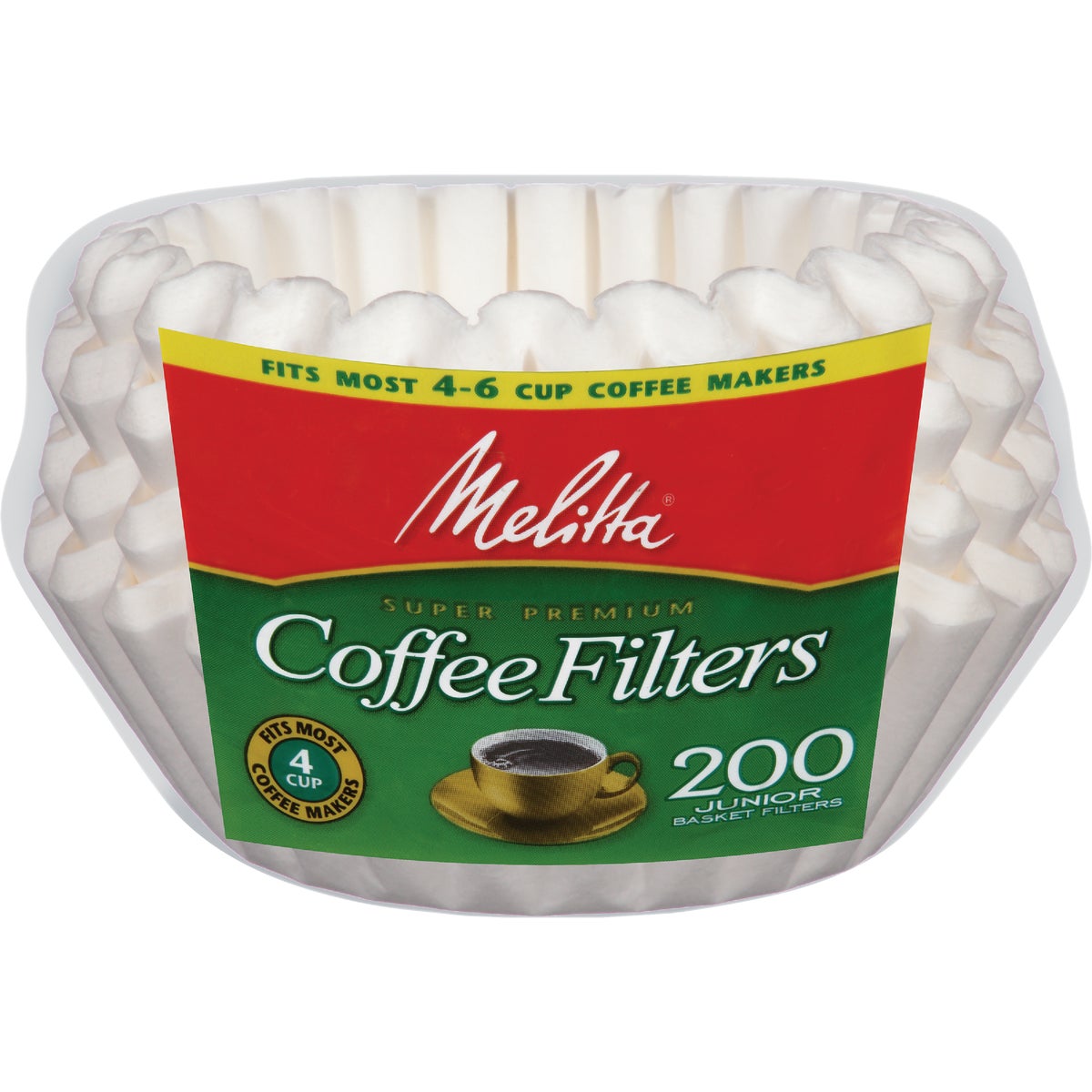 Melitta 4-6 Cup Coffee Filter (200-Pack)