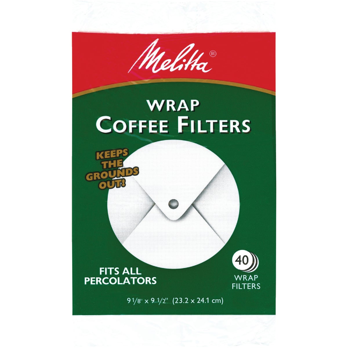 Melitta White Wrap Coffee Filter (40-Pack)